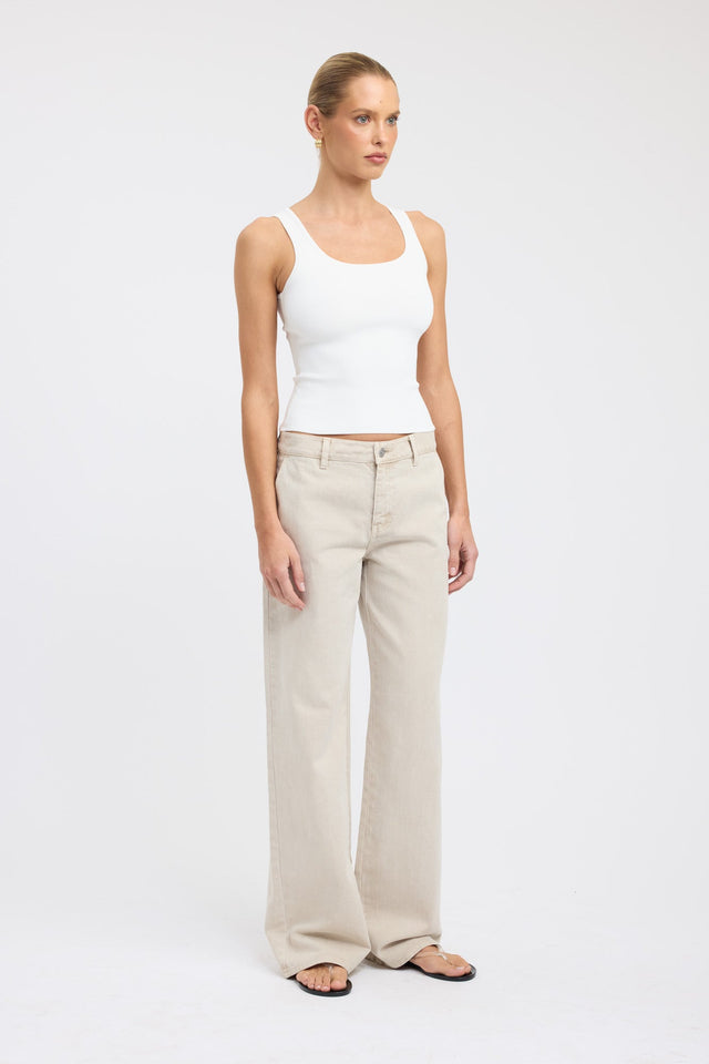 side Morris Jean Kookai Wide-leg Mid-rise womens-regular-pants 