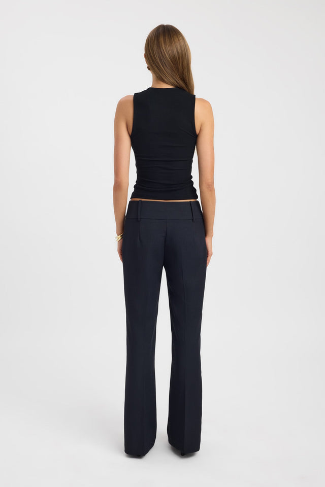 back Summer Top Kookai Fitted Plungeneck Sleeveless Womens-Blouse 