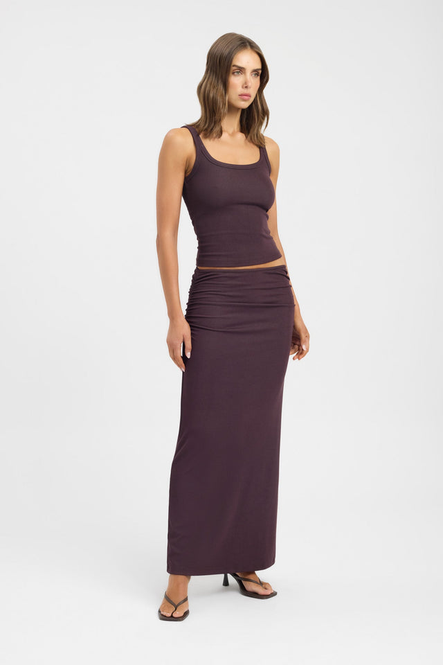 side Gabe Maxi Skirt Kookai Straight Maxi womens-skirts 