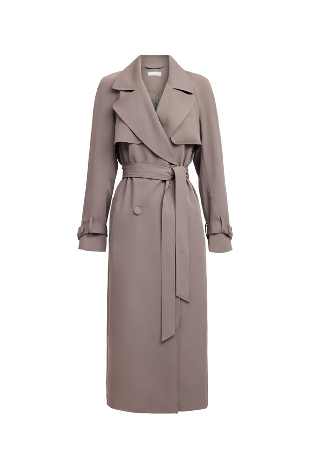 back Lars Core Trench Kookai Long sleeve Trench-coat Full length womens-coats-and-jackets 