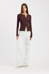 Bec Button Long Sleeve Top