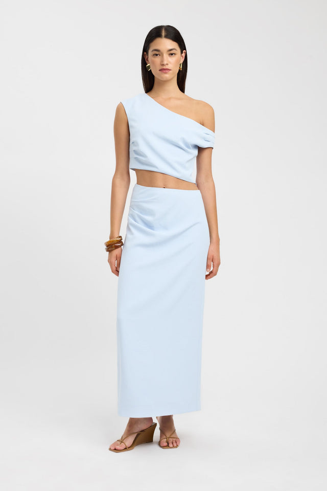 side Opal Maxi Skirt Kookai Straight Maxi blue womens-skirts 