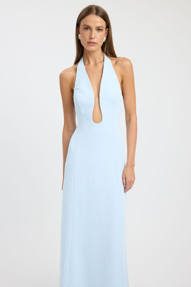 Oyster Low Cut Maxi Dress