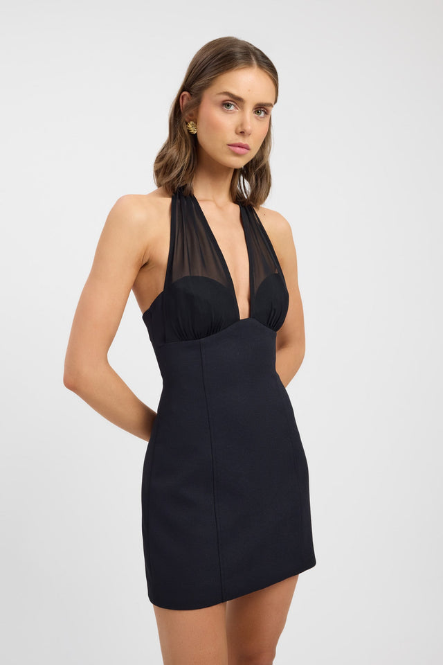 Oyster Mesh Mini Dress