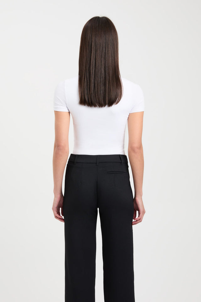 back Cruiser Crew Tee Kookai Crew neck Fitted black womens-tees 