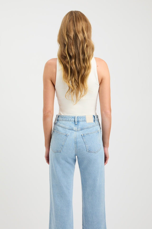 back Alpha Tank Kookai Fitted Round womens-singlets 