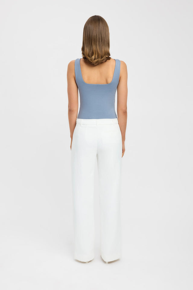 back Jordie Boat Tank Kookai Fitted Boatneck Sleeveless Womens-Blouse 