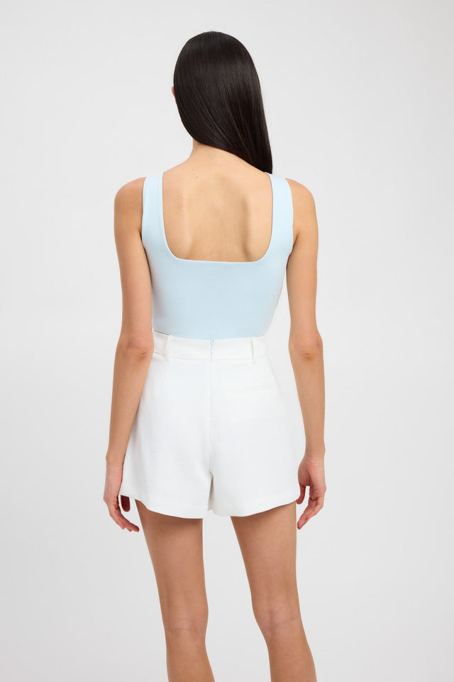 front Jordie Boat Tank Kookai Fitted Squareneck Sleeveless Womens-Blouse 