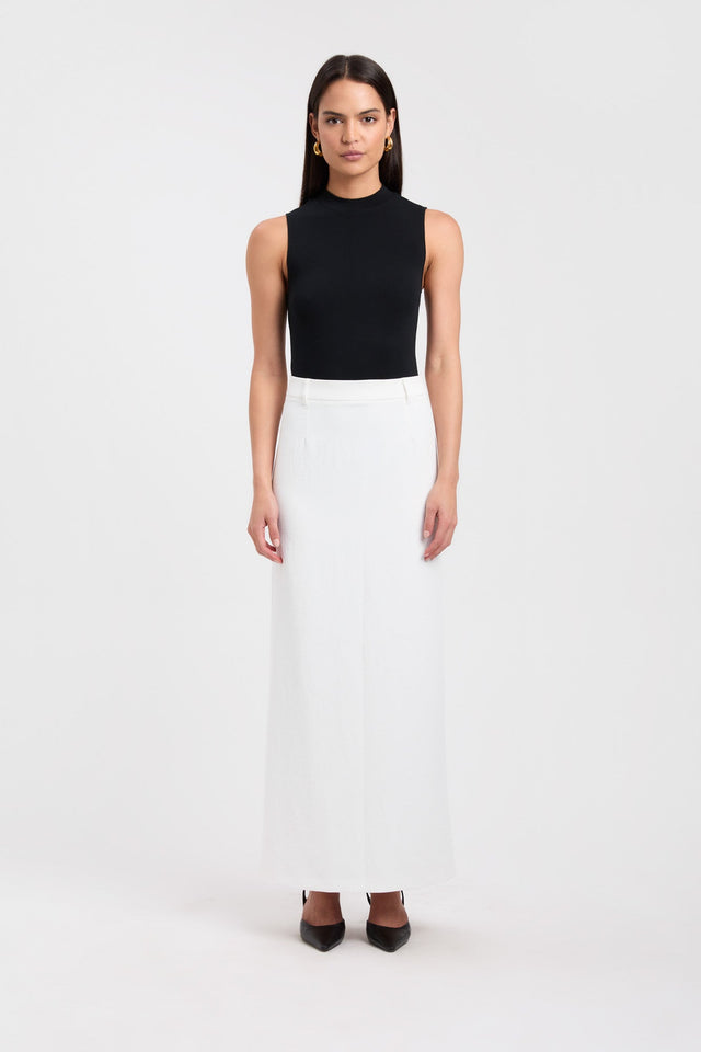 side Tara Tank Bodysuit Kookai High-neck black womens-bodysuit 