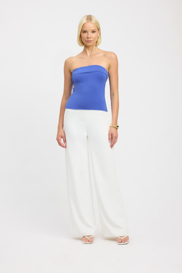 front Lulu Top Kookai Fitted Straight Sleeveless Womens-Blouse 