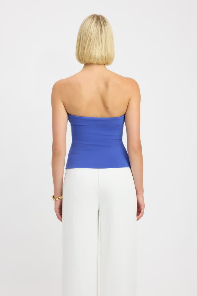 back Lulu Top Kookai Fitted Straight Sleeveless Womens-Blouse 
