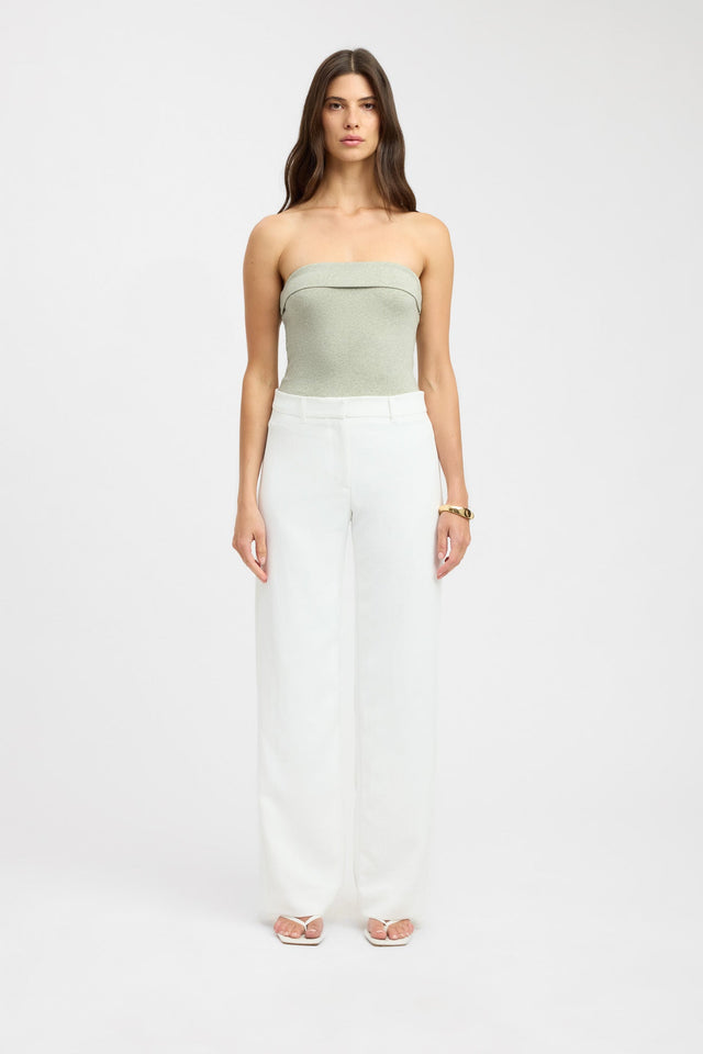 side Lulu Top Kookai Fitted Straight Sleeveless Womens-Blouse 