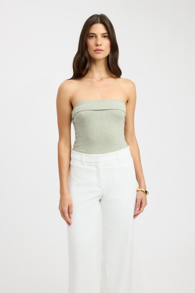 front Lulu Top Kookai Fitted Straight Sleeveless Womens-Blouse 