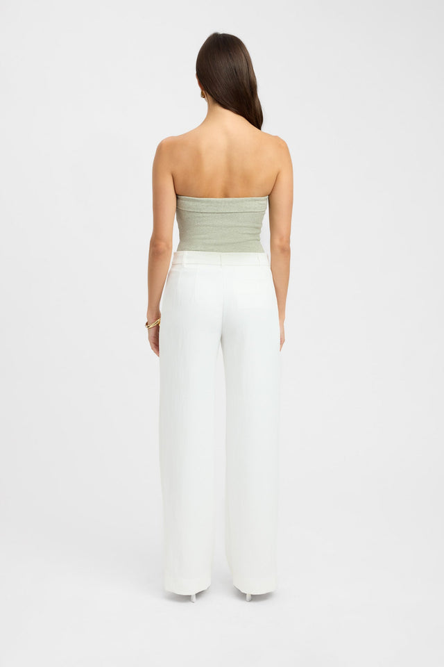 back Lulu Top Kookai Fitted Straight Sleeveless Womens-Blouse 