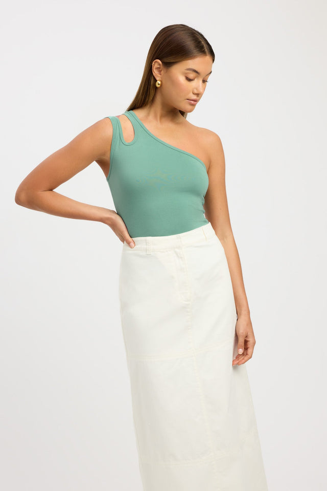 product Valery Tank Kookai Relaxed Strapless Square white womens-singlets 
