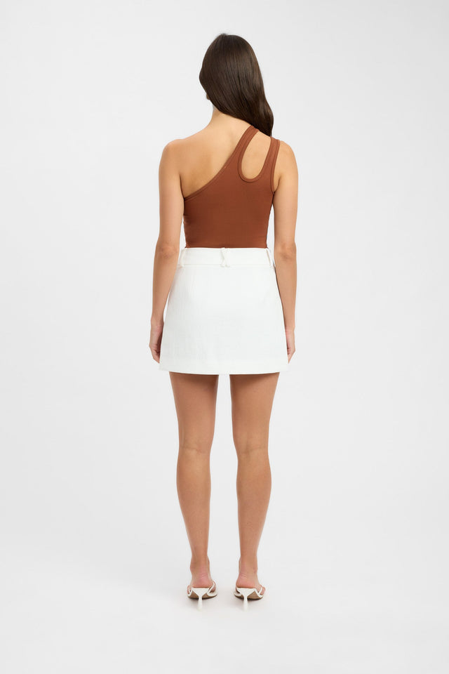 back Valery Tank Kookai Fitted Boatneck Sleeveless Womens-Blouse 