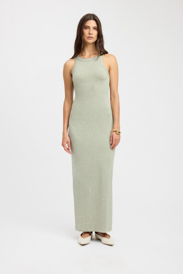 product Brianna Tank Dress Kookai Straight Maxi Fitted Roundneck white womens-dresses 