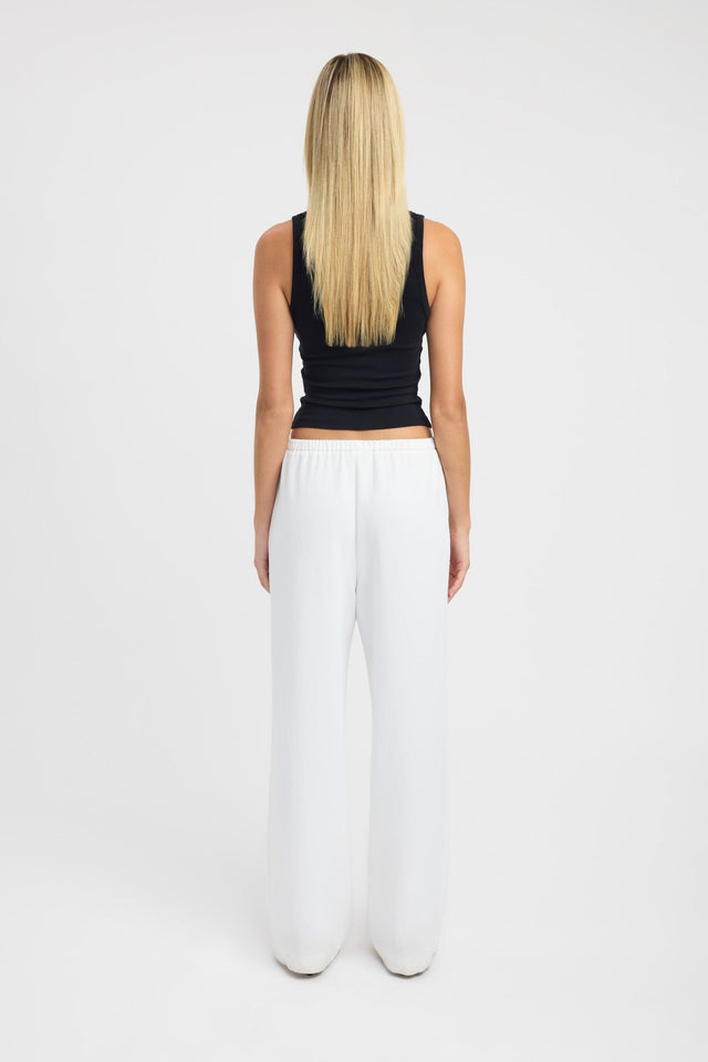 back Monogram Scoop Tank Kookai Fitted Scoopneck Long sleeve Womens-Blouse 