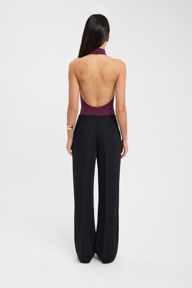 back Eva Bodysuit Kookai Fitted Highneck Sleeveless Womens-Blouse 