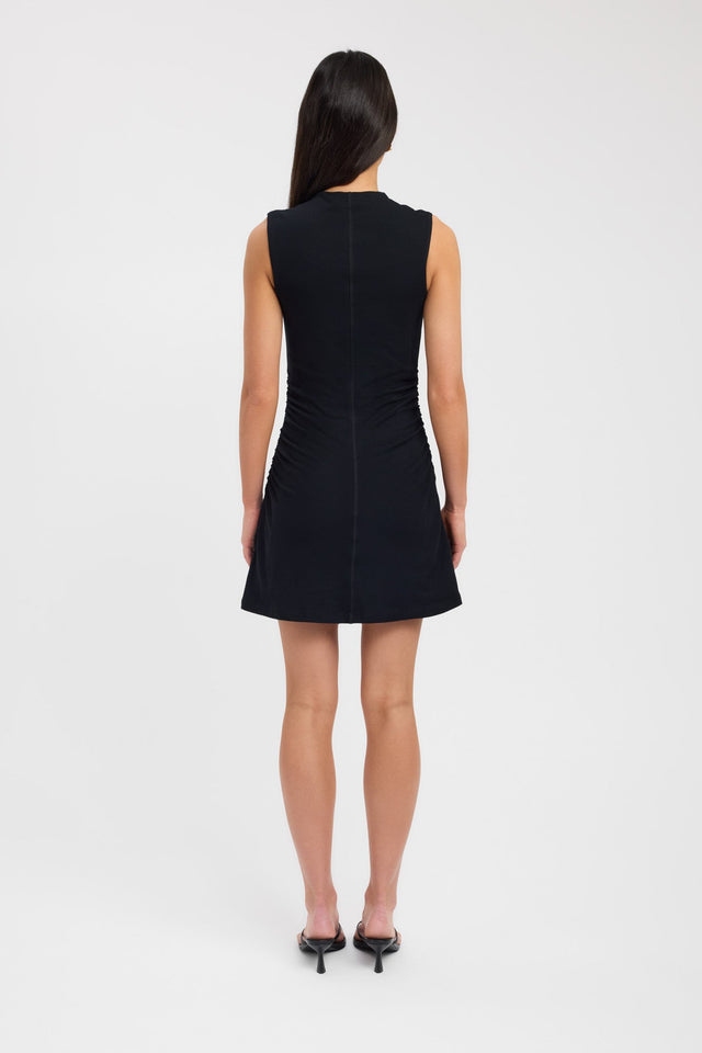 back Grace Mini Dress Kookai Bodycon Mini Fitted Highneck brown womens-dresses 