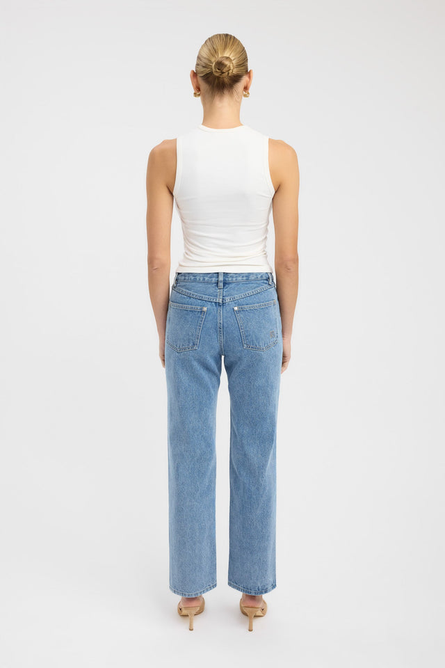 back Soho Tank Kookai Fitted V-neck Sleeveless Womens-Blouse 