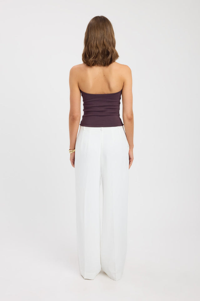 back Kristy Scoop Tank Kookai Fitted Thin strap Scoop womens-singlets 