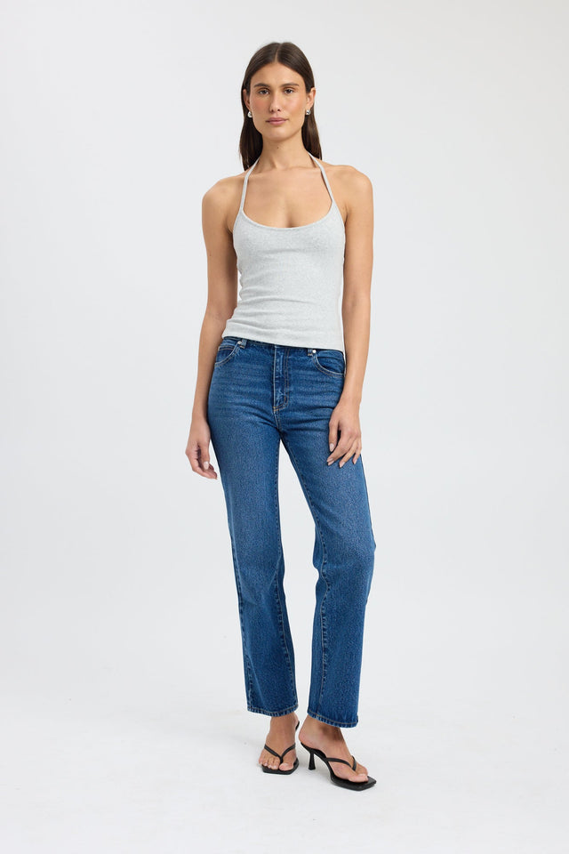 side Kristy Scoop Tank Kookai Fitted Scoopneck Sleeveless Womens-Blouse 