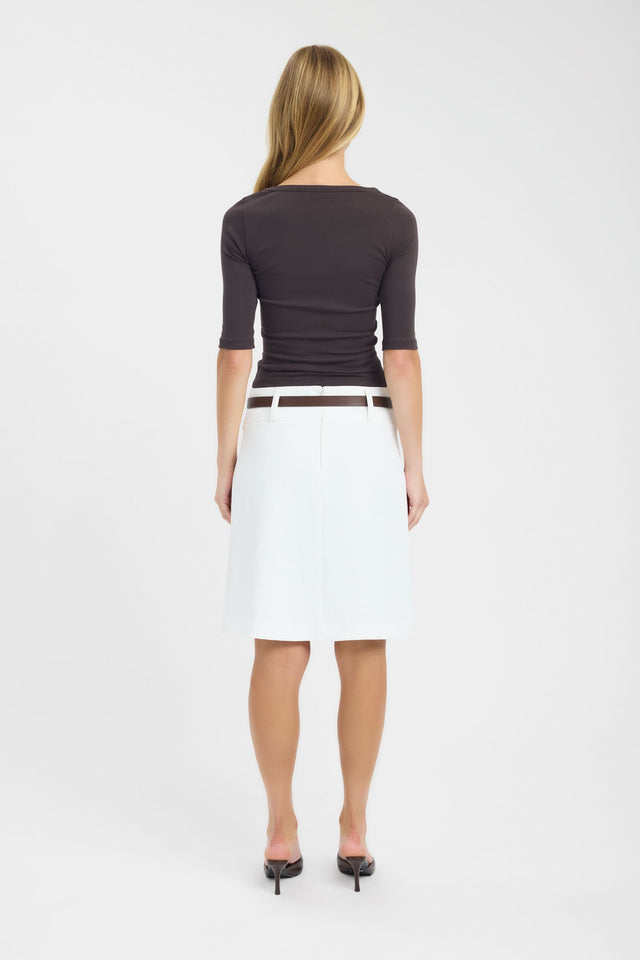 back Jac Top Kookai Fitted Boatneck Half sleeves Womens-Blouse 