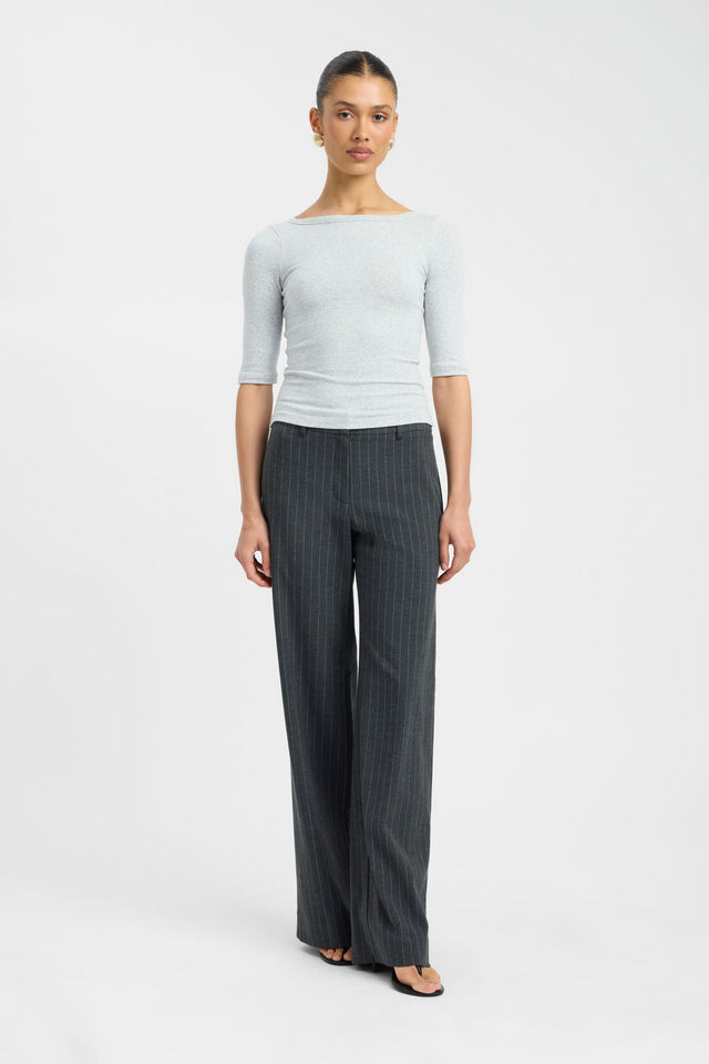 Jac Top Kookai Fitted Boatneck Half sleeves Womens-Blouse 