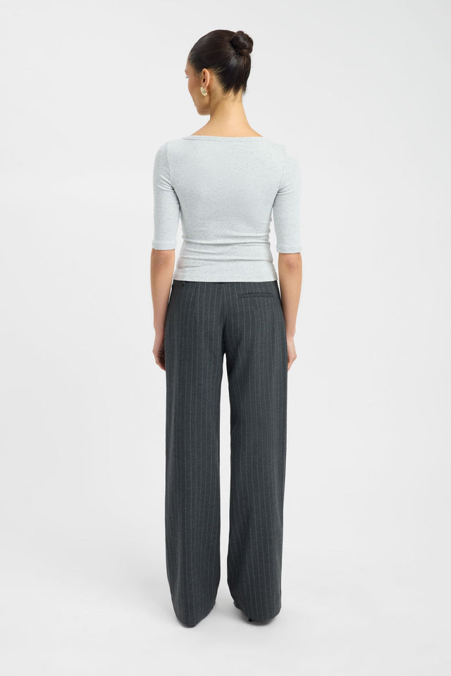 Jac Top Kookai Fitted Boatneck Half sleeves Womens-Blouse 