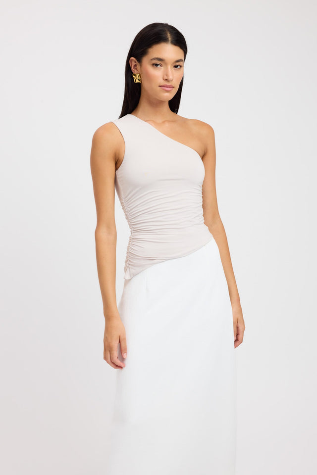 product Kara Top Kookai Fitted Asymmetry Sleeveless Womens-Blouse 