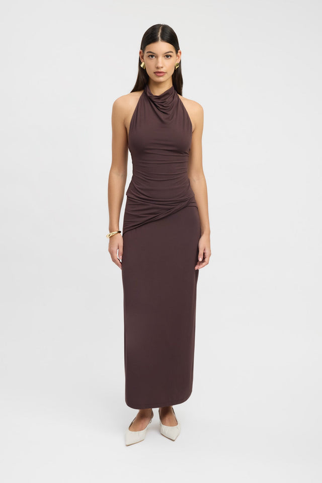 side Milly Maxi Skirt Kookai Straight Maxi black womens-skirts 