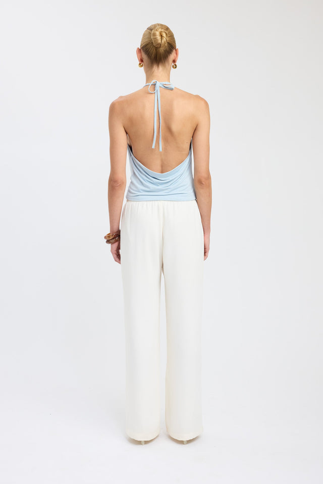 back Bayley Top Kookai Fitted Cowlneck Sleeveless Womens-Blouse 