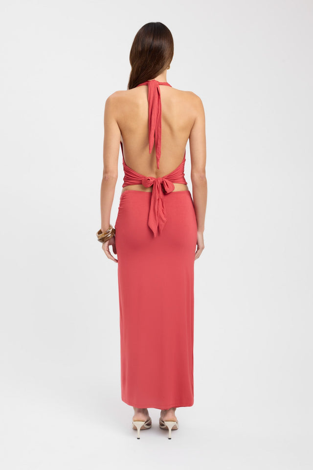 back Leni Top Kookai Fitted Plungeneck Sleeveless Womens-Blouse 