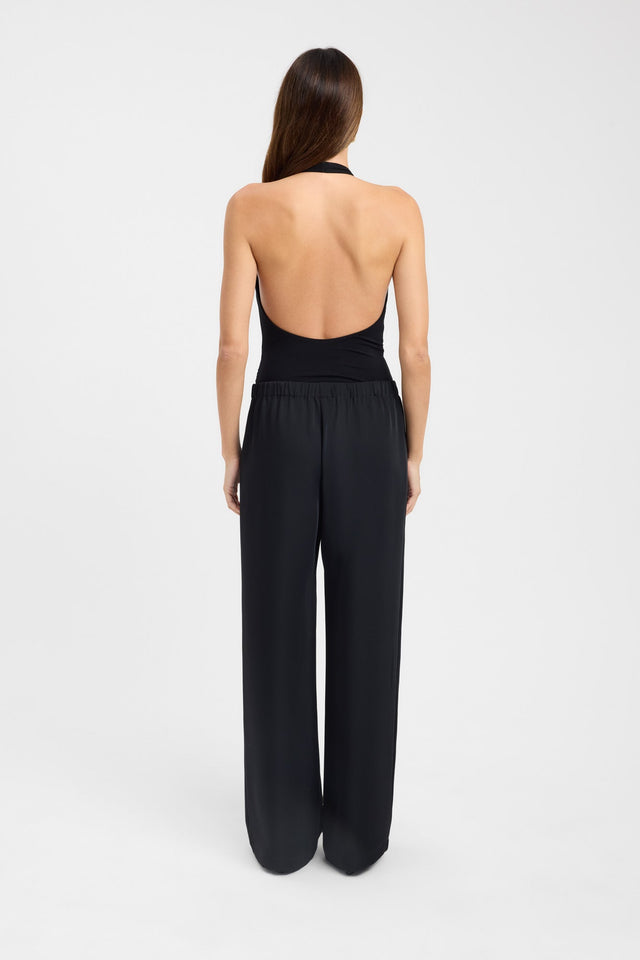 back Paloma Top Kookai Fitted Plungeneck Sleeveless Womens-Blouse 