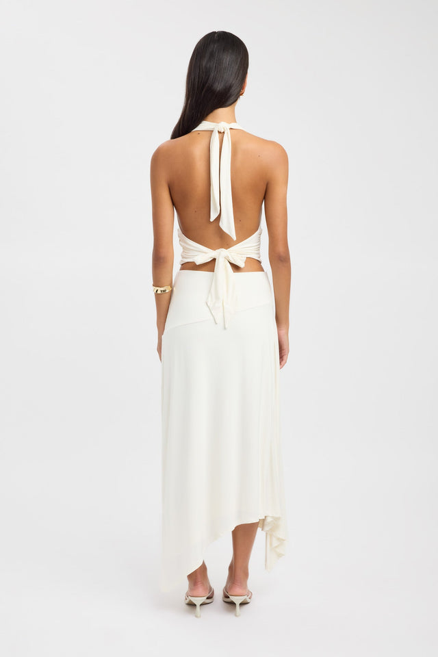 back Zali Skirt Kookai Asymmetry Maxi womens-skirts 