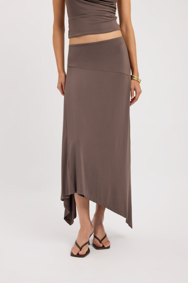 back Zali Skirt Kookai Asymmetry Maxi womens-skirts 