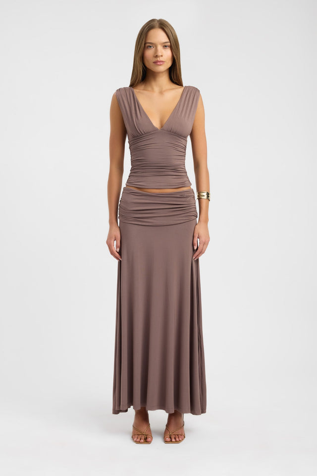 front Arlo Maxi Skirt Kookai Straight Maxi womens-skirts 