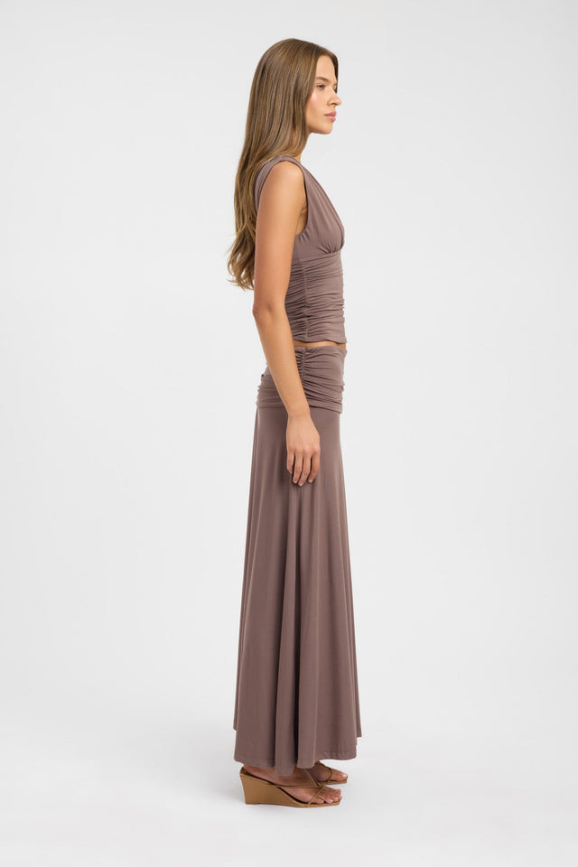 side Arlo Maxi Skirt Kookai Straight Maxi womens-skirts 