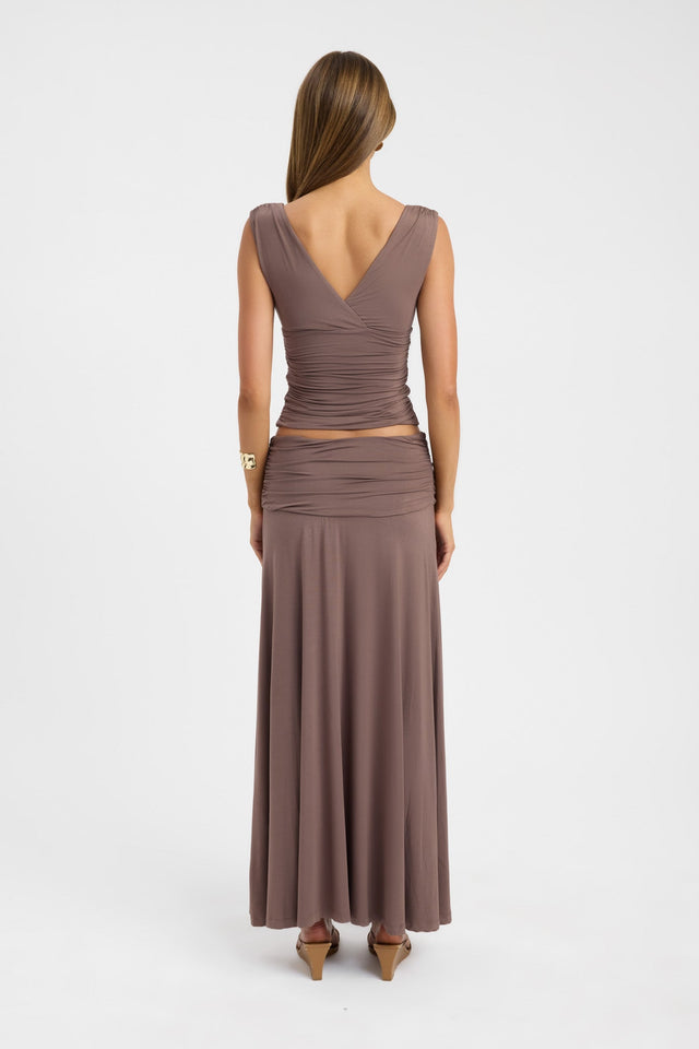 back Arlo Maxi Skirt Kookai Straight Maxi womens-skirts 