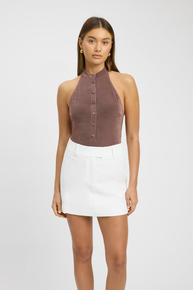 product Irina Top Kookai Fitted Highneck Sleeveless Womens-Blouse 