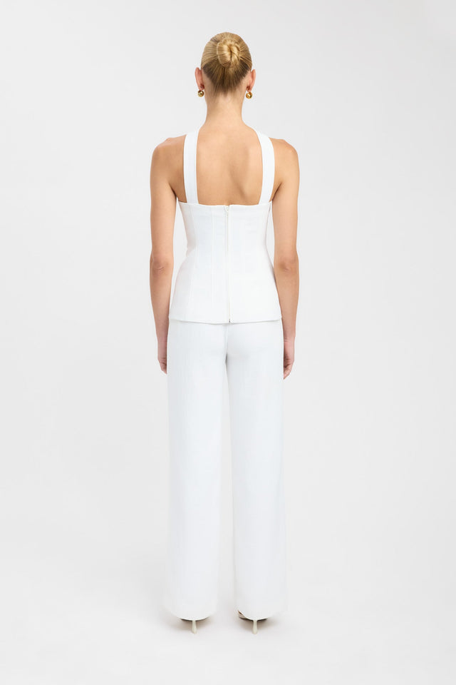 back Ariel Bodice Top Kookai Fitted Straight Sleeveless Womens-Blouse 