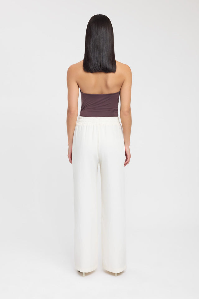 back Char Cowl Top Kookai Fitted Cowlneck Sleeveless Womens-Blouse 