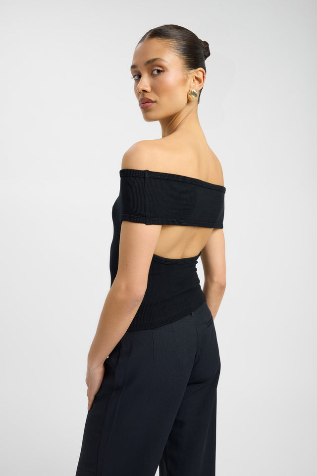 side Scarlet Top Kookai Fitted Straight Short sleeves Womens-Blouse 