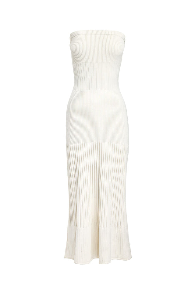 product Serah Strapless Dress Kookai Straight Midi Fitted Straight black womens-dresses 