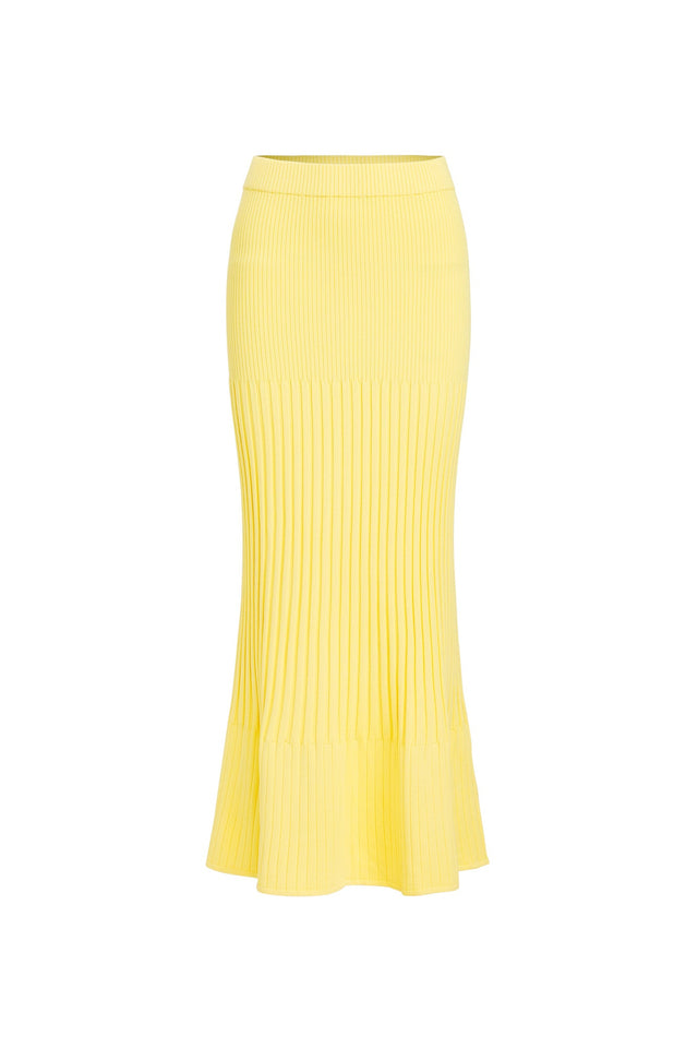 Serah Maxi Skirt Kookai Straight Midi white womens-skirts 