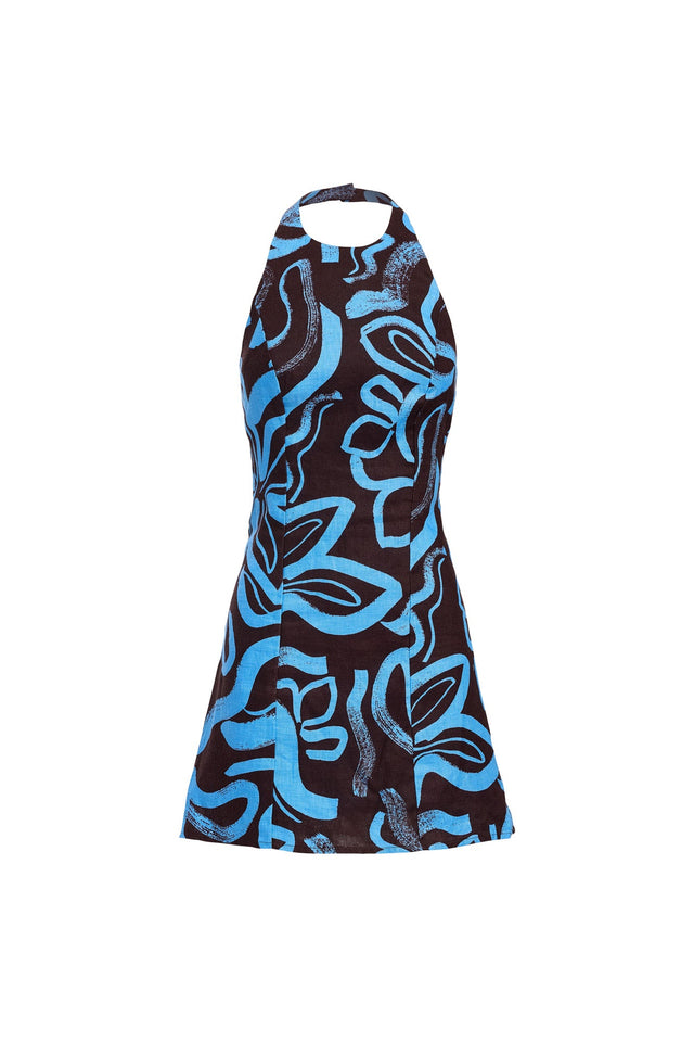 side Soley Mini Dress Kookai Aline Mini Fitted Highneck black womens-dresses 