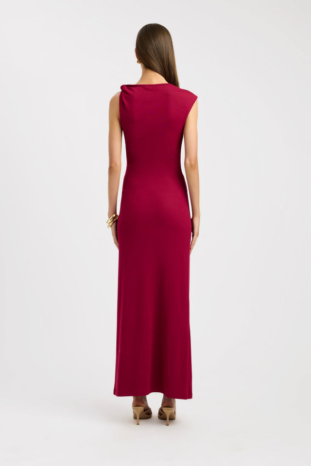 back Elle Maxi Dress Kookai Straight Maxi Fitted Straight womens-dresses 