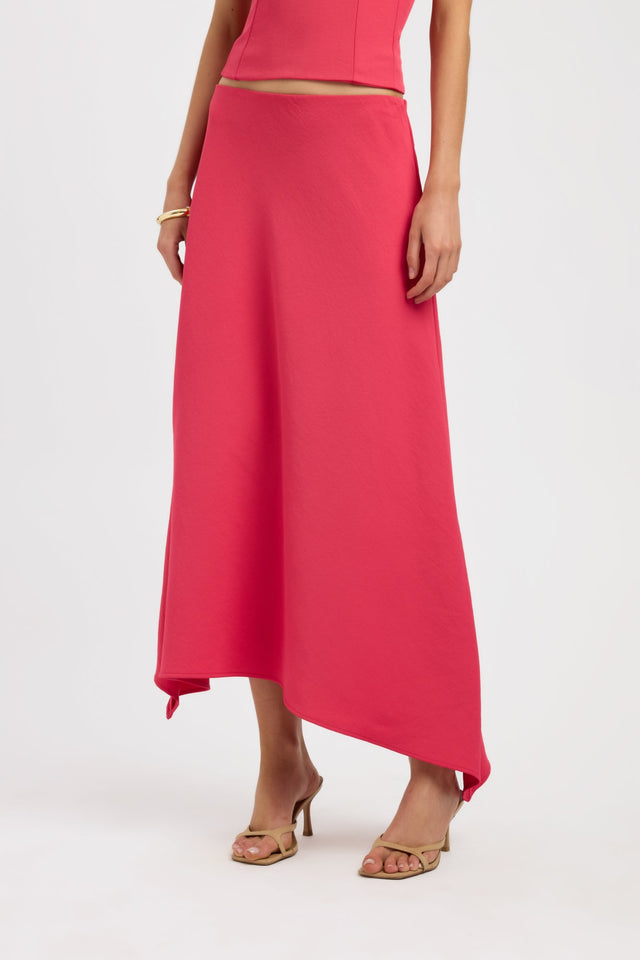 front Ariel Maxi Skirt Kookai Asymmetry Maxi womens-skirts 