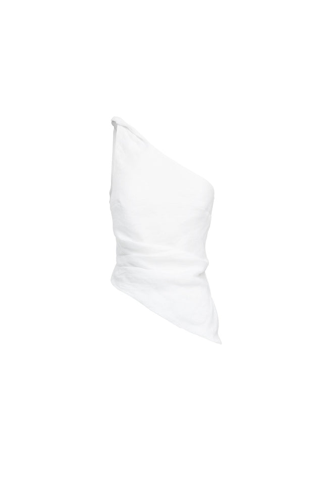 product Tahiti Twist Top Kookai Fitted Asymmetry Sleeveless Womens-Blouse 